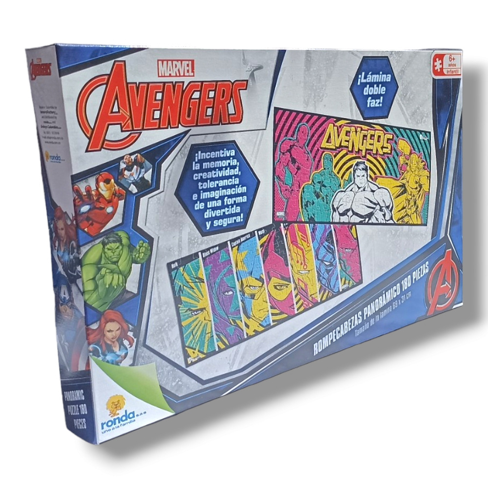 Rompecabezas X 180 pzas Avengers doble faz